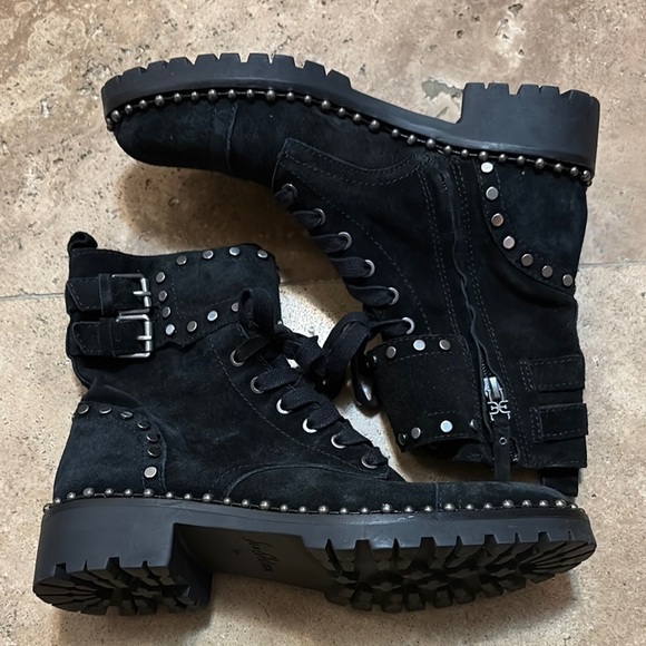 Sam Edelman Shoes - SAM EDELMAN “JENNIFER” studded suede combat boots
